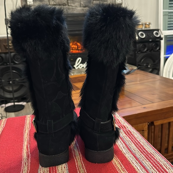 Coach black boots size 6B - Picture 7 of 12